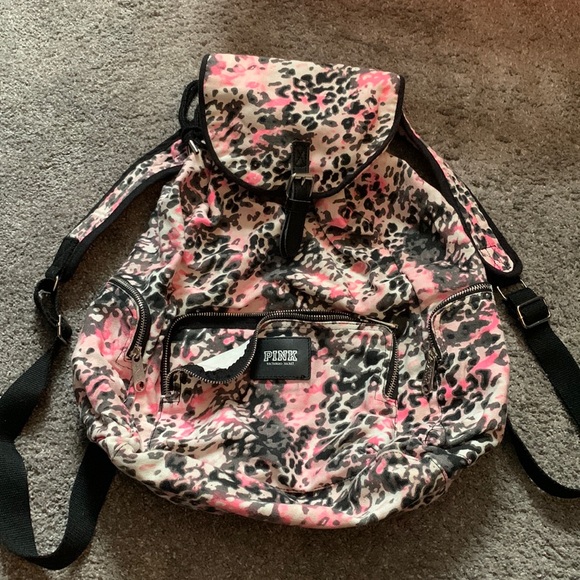 Victoria’s Secret PINK cheetah backpack - Picture 1 of 7